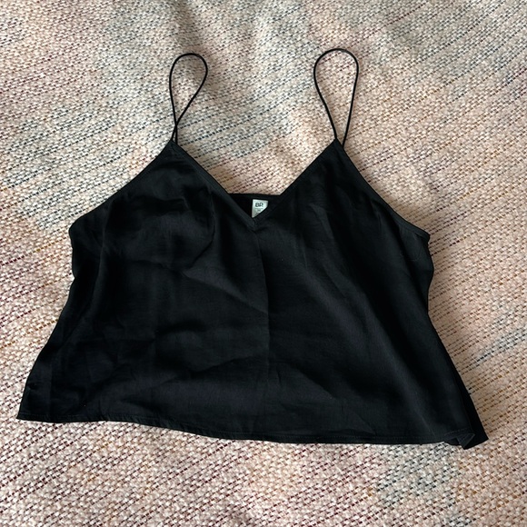 bp Tops - Flowy Black Crop Top